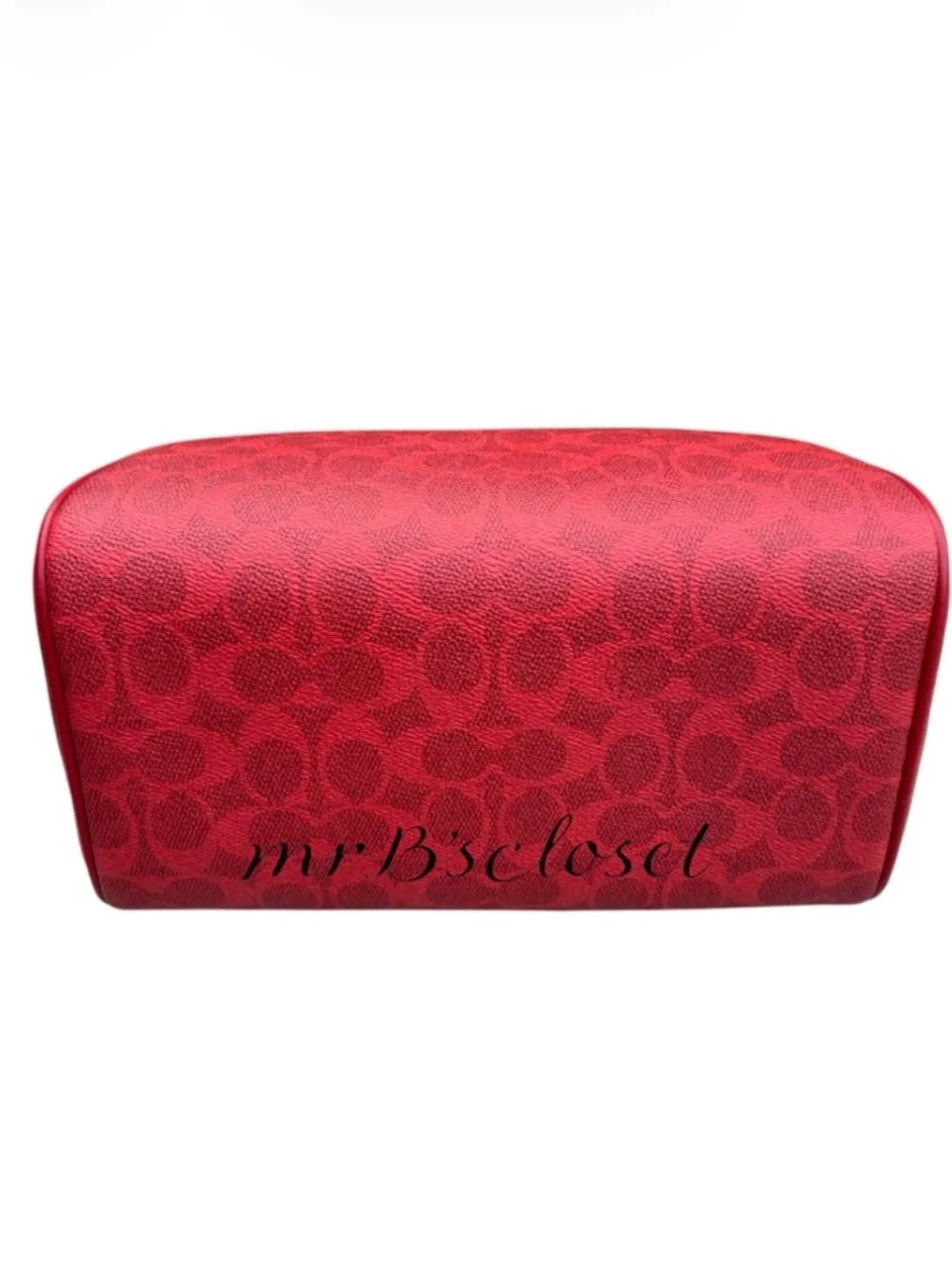 Coach Rowan Satchel Bag In Signature Canvas Crimson Red Purse